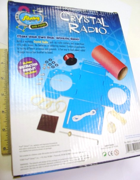 INCLUDES GERMANIUM DIODE AND EARPHONE.