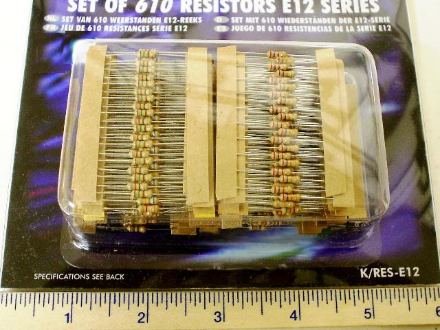 Velleman E12-series Resistors Set of 610 for sale online